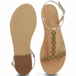Saint G Women's Adele Gold Ankle Strap Sandals image 3