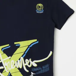 Fame Forever by Lifestyle Kids Navy Printed T-Shirt image 3