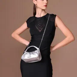 Kazo Silver Alfie Extra Small Leather Shoulder Bag-picture-15