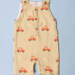 MAMA AND PEACHES Girls Printed Cotton Rompers image 2