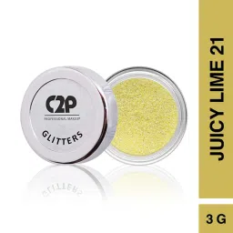 C2P PROFESSIONAL MAKEUP Uptown Loose Glitter Juicy Lime 21 - 3 gm image 2