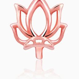 GIVA 925 Sterling Silver Rose Gold Nosepin for Women-picture-5