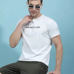 Crimsoune Club White Slim Fit Printed T-Shirt-picture-36