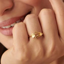 Kisna Diamond & Gold Jewellery 18k Pure Gold Amorette Ring for Women-picture-37