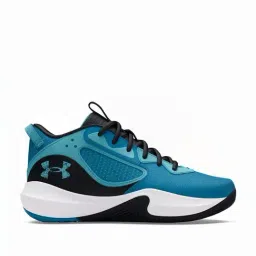 Under Armour Men's Blue Basketball Shoes-image-0