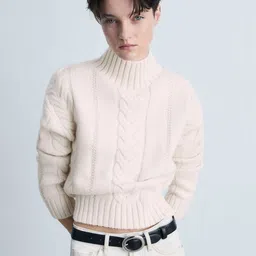MANGO Cable Knit Pullover-picture-7