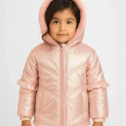 Nauti Nati Girls Metallic Nylon Quilted Jacket-picture-12