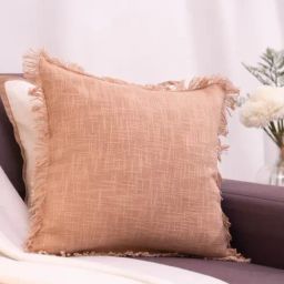 Haus & Kinder Sandstone Luxe Natural Cotton Solid Cushion Cover-picture-38