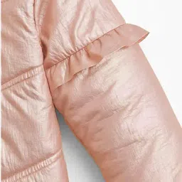 Nauti Nati Girls Metallic Nylon Quilted Jacket image 4
