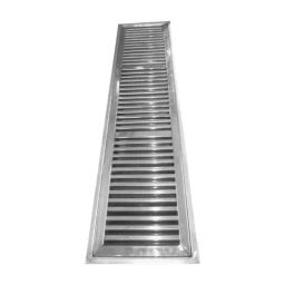 Chilly 200x200 mm Rail Grating with Frame & Screw Stainless Steel Glossy Finish Silver, RLG-200200-picture-49