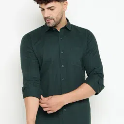 Duke Green Slim fit Solid Shirt-image-45