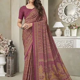 DIVASTRI Ethnic Motifs Silk Blend Saree-picture-26