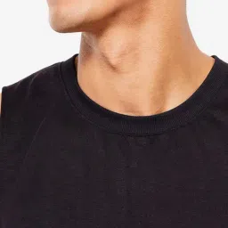 Domyos By Decathlon Black Regular Fit Tank Tee image 4