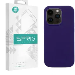 Sprig Liquid Silicone Back Cover for APPLE iPhone 14 Pro (Purple)-picture-29
