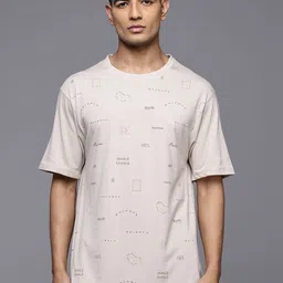 HRX by Hrithik Roshan Typography Print Drop-Shoulder Sleeves Pure Cotton Yoga T-shirt-picture-41