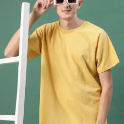 Rigo Men Yellow Terry Oversized Printed T-shirt-picture-40