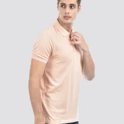 NUMERO UNO Peach Cotton Regular Fit T-Shirt image 4