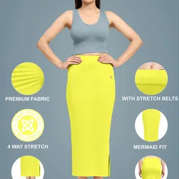 Trendmalls Women Lycra Spandex Stretchable Saree Shapewear Petticoat image 4