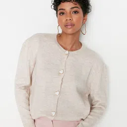 Trendyol Women Round Neck knitted Cardigan-picture-21