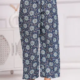 Vivika Floral Printed Pure Cotton Tunic & Palazzo image 4