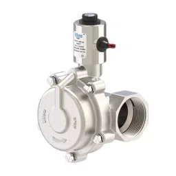 Uflow 110 V AC Screwed End (NC) HCP Stainless steel Pilot Operated 2/2 Way Piston Type Solenoid Valve HCP809BNEWV0 image 1