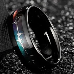 MEENAZ Men Silver Plated Finger Ring image 1