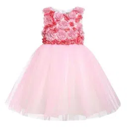 A Little Fable Kids Pink Applique Dress-picture-18