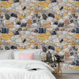 Jaamso Royals Multicolour Stone Self Adhesive Wallpaper-image-58