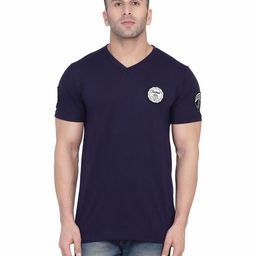 BEYOU FASHION Men V-Neck Cotton T-shirt-picture-15