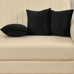 Shadowkart Set of 3 Fibre Filled Faux Velvet Ultra Soft Sleep Pillow-picture-38