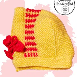 COCOON ORGANICS Handcrafted Soft And Warm Winter Cap - Yellow-picture-27