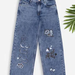 Pantaloons Junior Girls Regular Fit Mid-Rise Highly Distressed Light Fade Jeans-picture-41