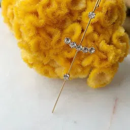 Vembley Gold-Plated Cubic Zirconia Alloy Ear Cuff image 5