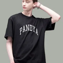 Uniplanet store Men Printed Raw Edge T-shirt image 4