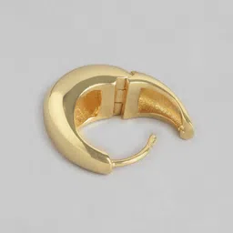 Carlton London Women Gold-Plated Hoop Earrings image 4