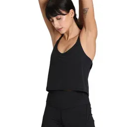 Puma Black Regular Fit Yoga Tank Top-image-4