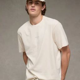 American Eagle Beige Cotton Regular Fit Printed T-Shirt-picture-40