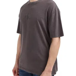 Calvin Klein Grey Relaxed Fit T-Shirt image 3