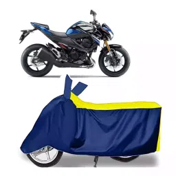 Auto Pearl Bike Cover for Kawasaki Z800 (Yellow & Blue)-picture-29