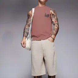 Rigo Mauve Blended Printed Vest image 3