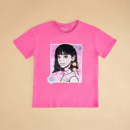 Pantaloons Junior Kids Sangria Cotton Relaxed Fit Top image 3