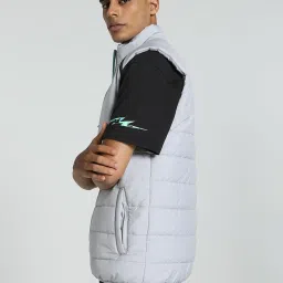 Puma Mercedes-AMG Petronas Formula 1 Grey Regular Fit Quilted Sports Jacket image 3