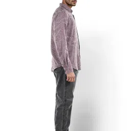 celio Celio* Taupe Regular Fit Printed Shirt image 3