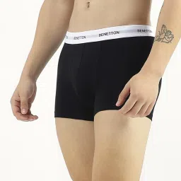 United Colors Of Benetton Black Regular Fit Trunks image 3
