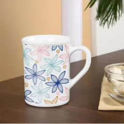 Larah By Borosil White Opalware 350 ML Mug image 3