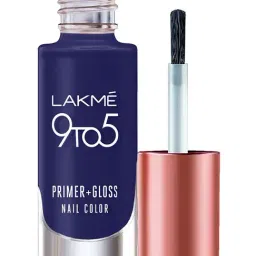 Lakme 9to5 Primer & Gloss Nail Colour Summer Blue - 6 ml-picture-12