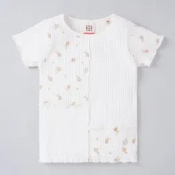 Ed-a-Mamma Kids White Cotton Printed Top-picture-28