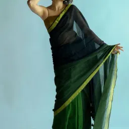 Suta Green Saree Without Blouse-image-45