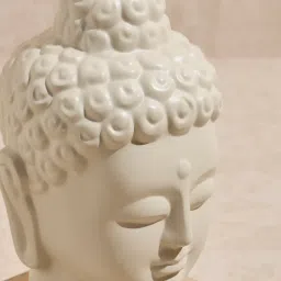 Westside Home Off-White Buddha Head Decorative Object image 3