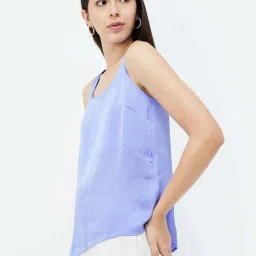 Code by Lifestyle Blue Plain Top image 3